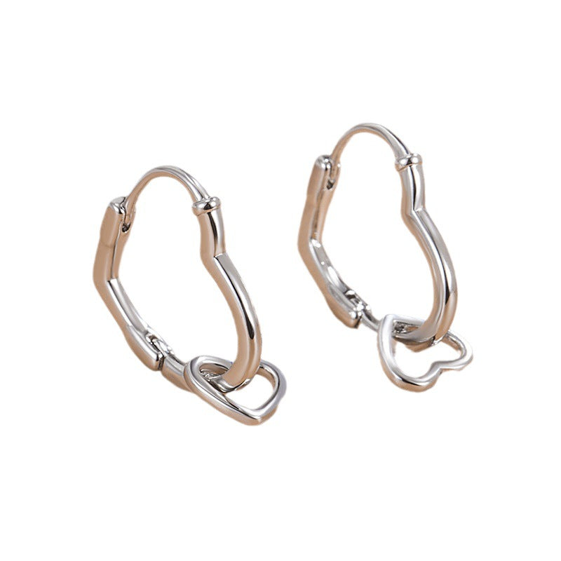 Women's Love Clip Simple Everyday Fashion Exquisite Short Rings