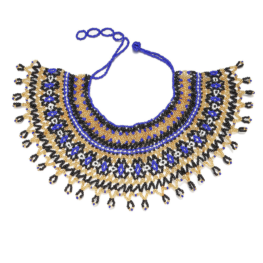 Charming Classic Cleopatra Beaded Clothing Assembly Necklace