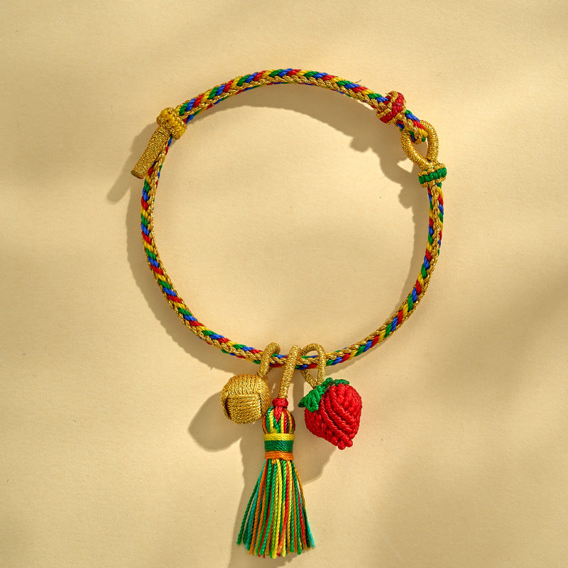 Children's Dragon Boat Festival Colorful Rope Hand-woven Small Bracelets