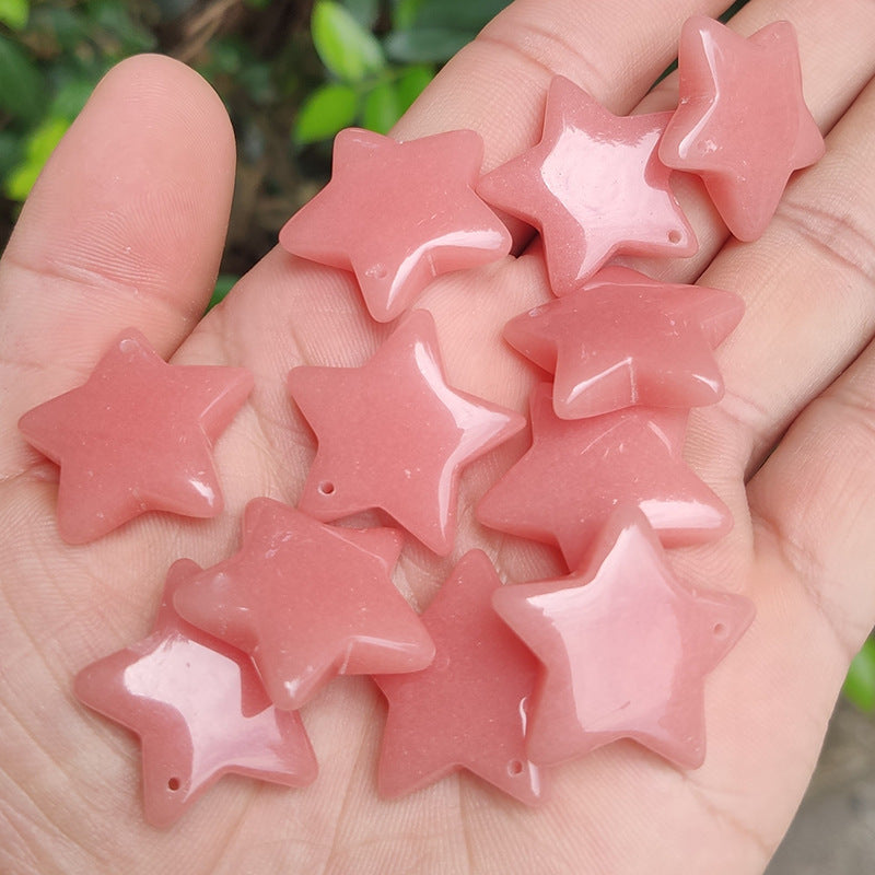 Five-pointed Star Color Fluorescent Small Safe Pendants