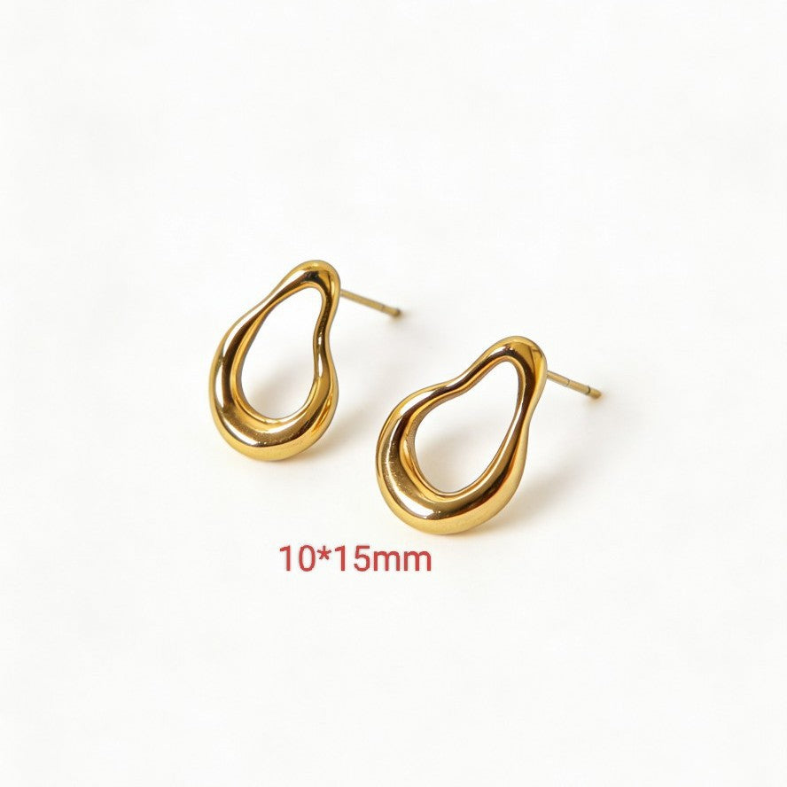 Steel Ear Do Not Fade Look Light Earrings