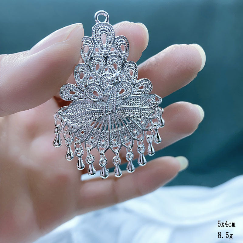 Peacock Sweater Chain Ethnic Style Artistic Exaggerated Necklaces