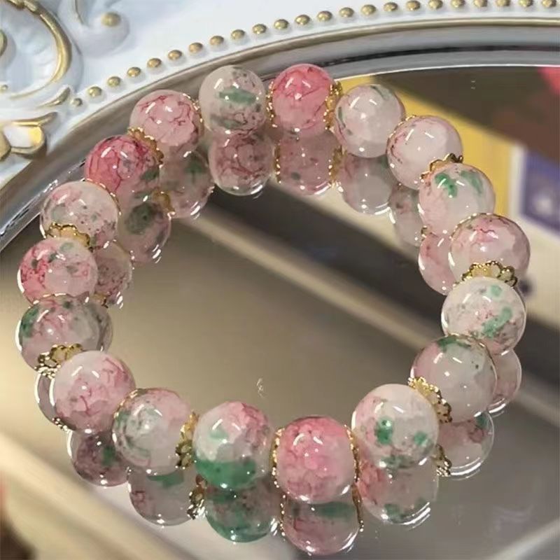 Cherry Blossom Glaze Female Design High Sense Bracelet