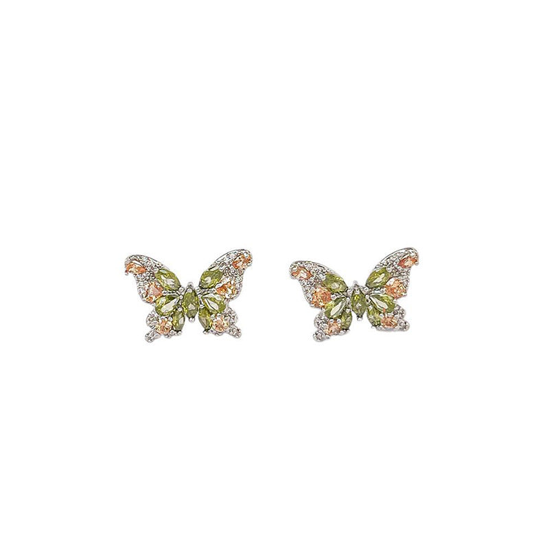 Butterfly For Sparkling Versatile Simple Compact Stud Earrings