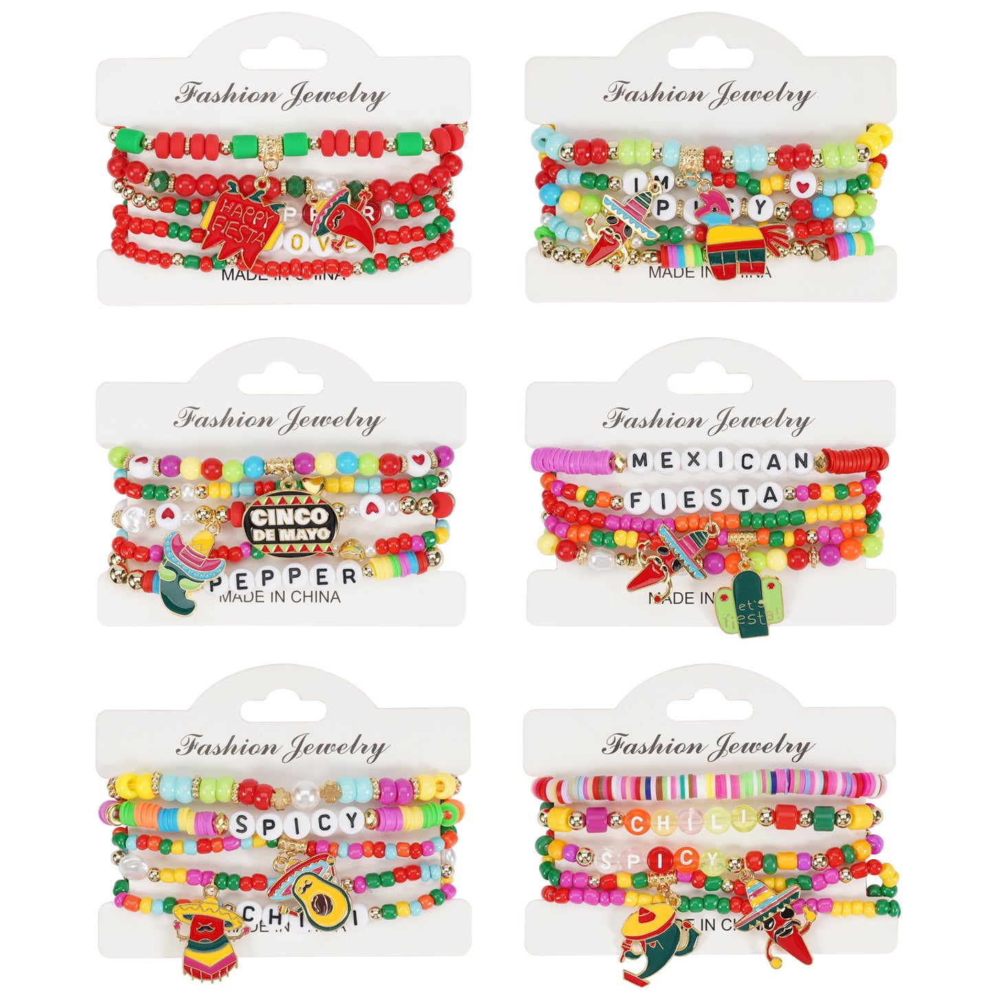 Mexican Pepper Festival Carnival Party Bohemian Bracelet