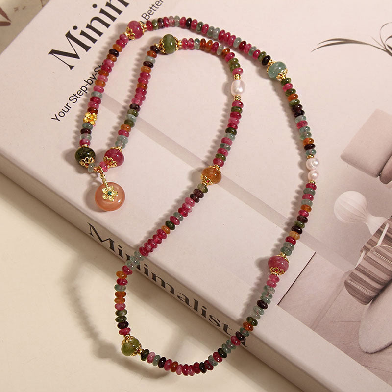 Women's Tourmaline Abacus Beads Light Luxury Minority Bracelet