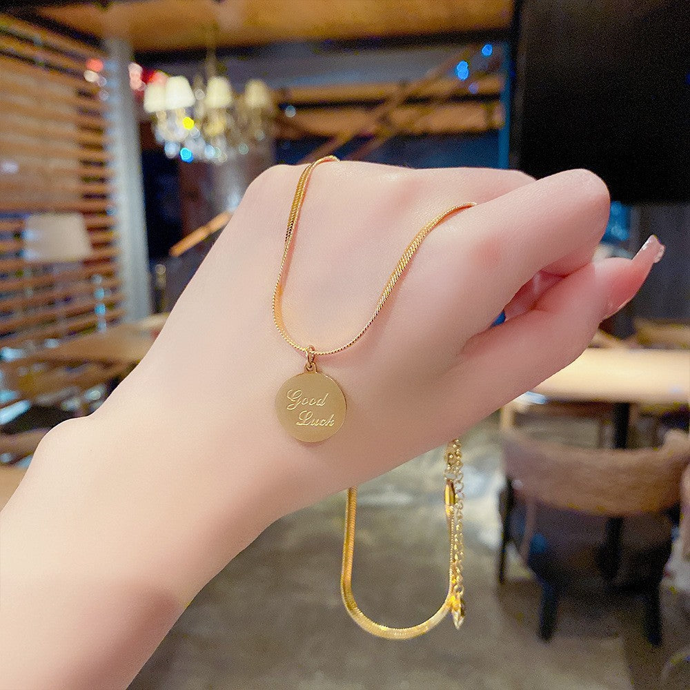 Women's Luxury Titanium Steel For Niche Design Necklaces