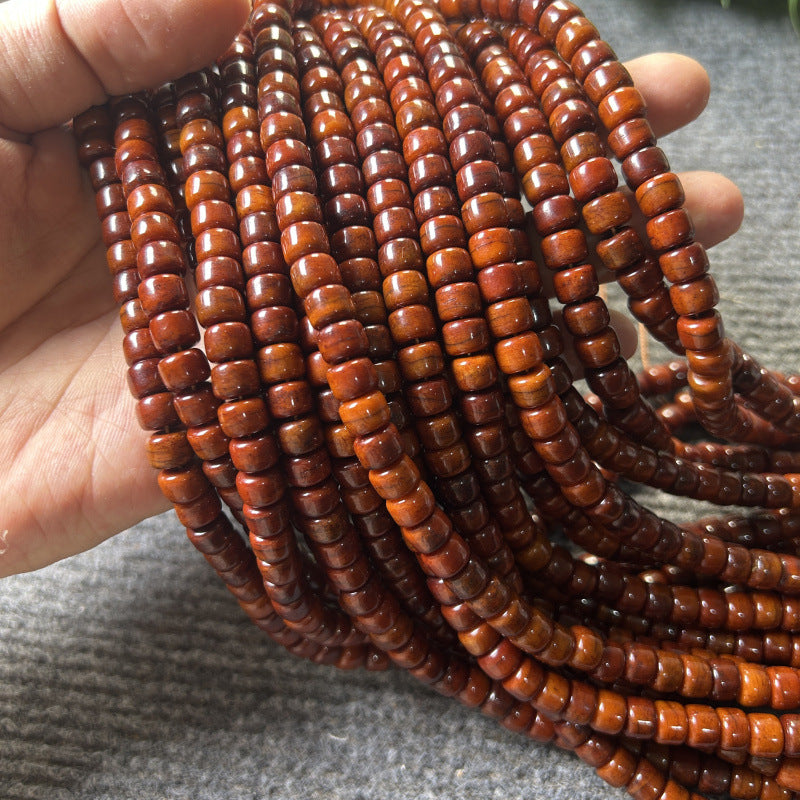 Natural Ox Bone Barrel Beads Buddha Bracelet