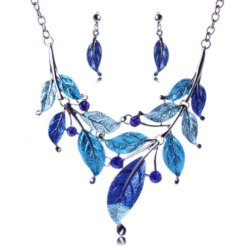 Women's Suite Splendid Diamond Geometric Crystal Flowers Jewelry Set