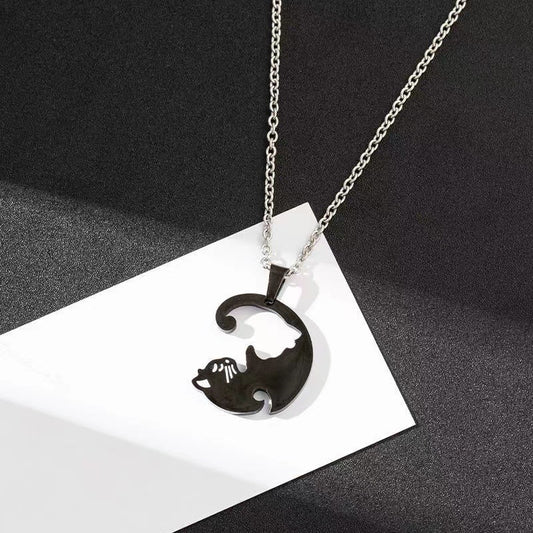 Couple Girlfriends Gifts For Classmates Black White Necklaces