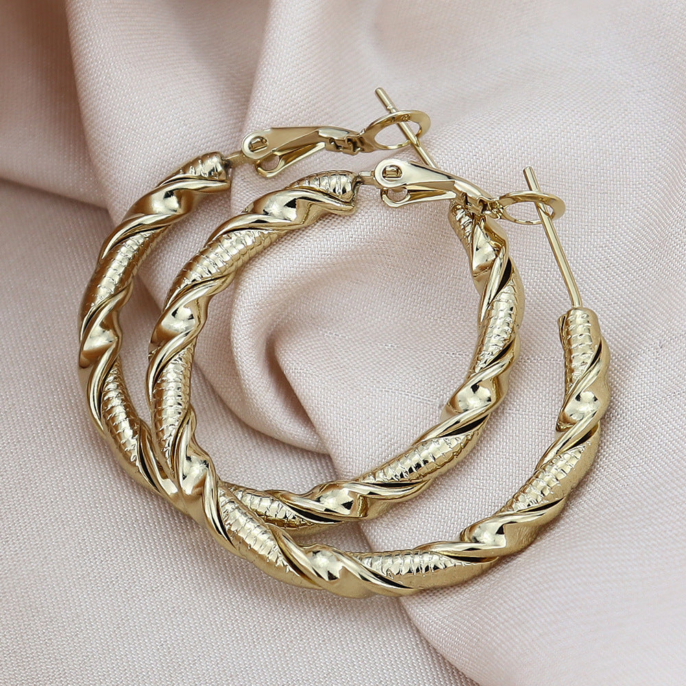Minority Simple Personality Fashion Titanium Steel Ear Buckle