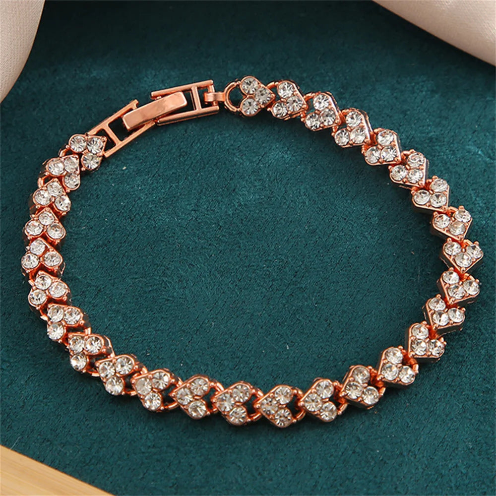 Zircon Adjustable Roman Light Luxury High Sense Bracelets