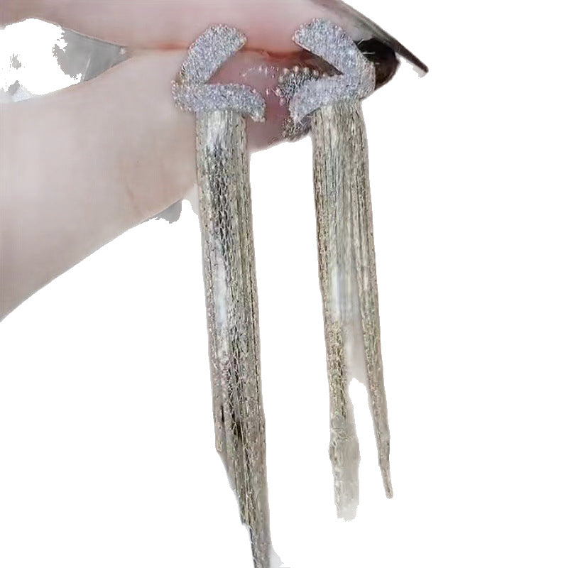 Women's Tassel Trendy High-grade Light Luxury Modified Face Earrings