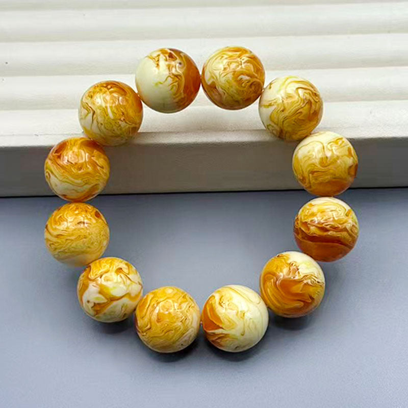 Resin Buddha Beads Crafts Hand Toy Old Flowing Pattern Live Bracelet