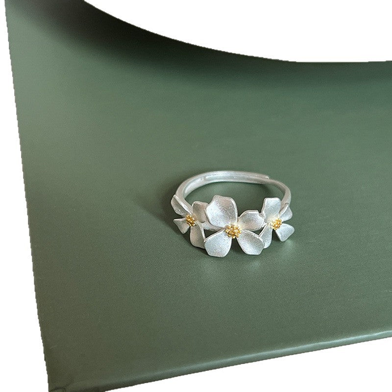 Women's Gardenia Fashionable Simple Elegant Index Finger Light Luxury High Sense Ring