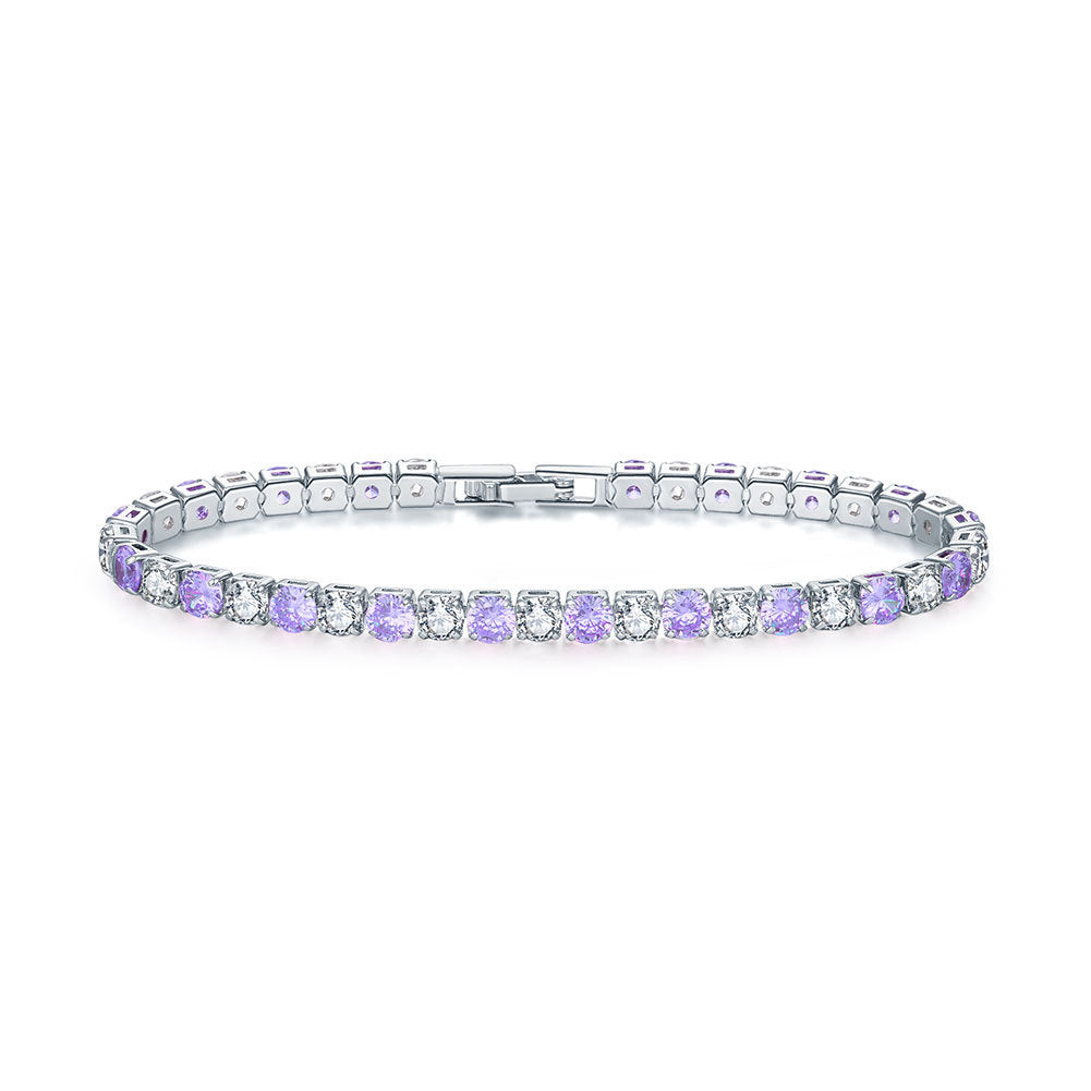Zircon Tennis Unisex Fashion Simple Hand Bracelet