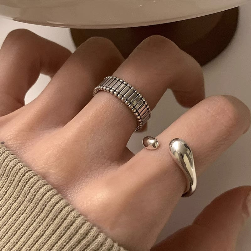 Geometric Female Hip Hop Fashion Wild Style Ring