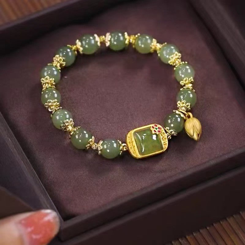Chinese Style Step-by-step Lotus High Sense Affordable Bracelet