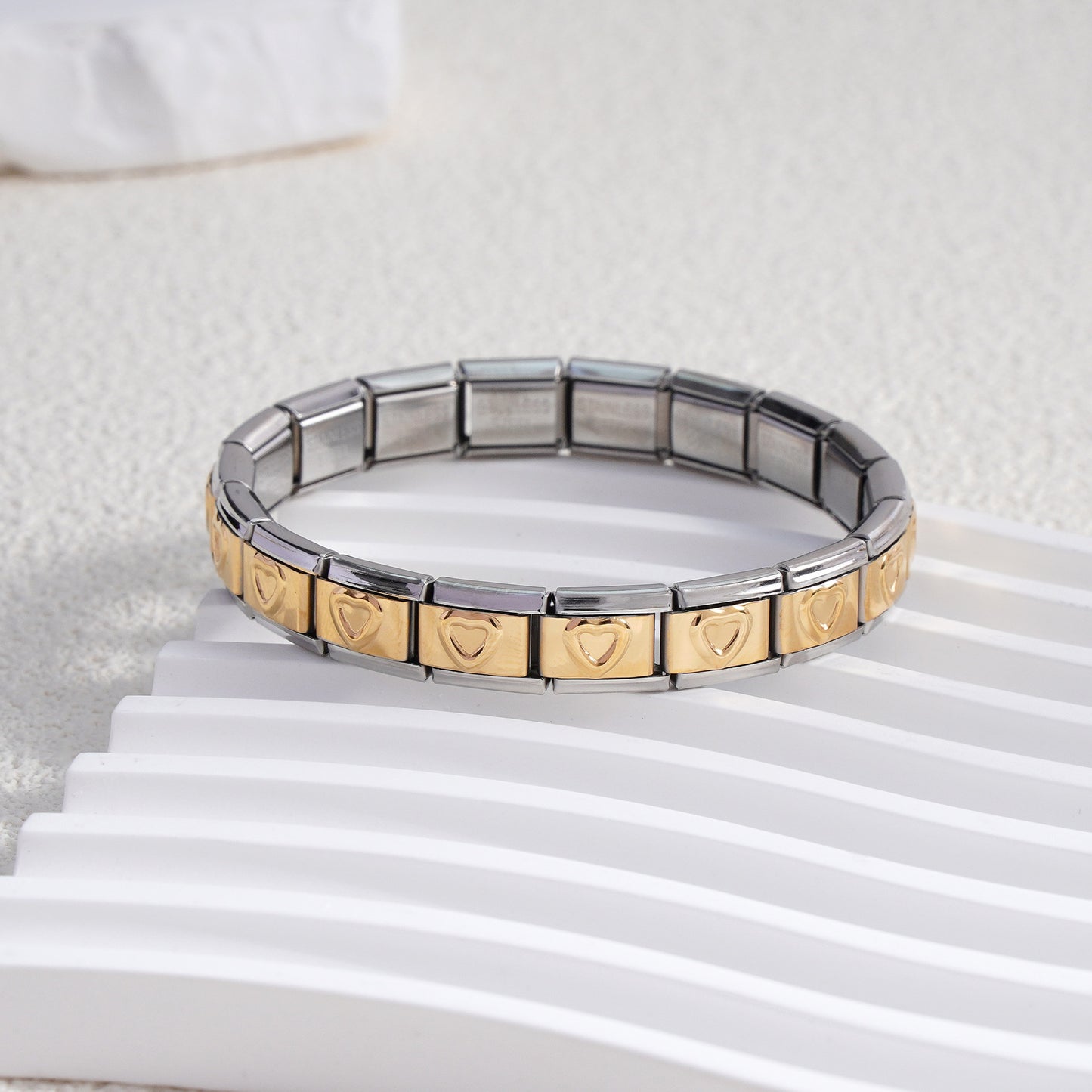 Innovative Classic Module Gold-plated Pattern Stainless Bracelets
