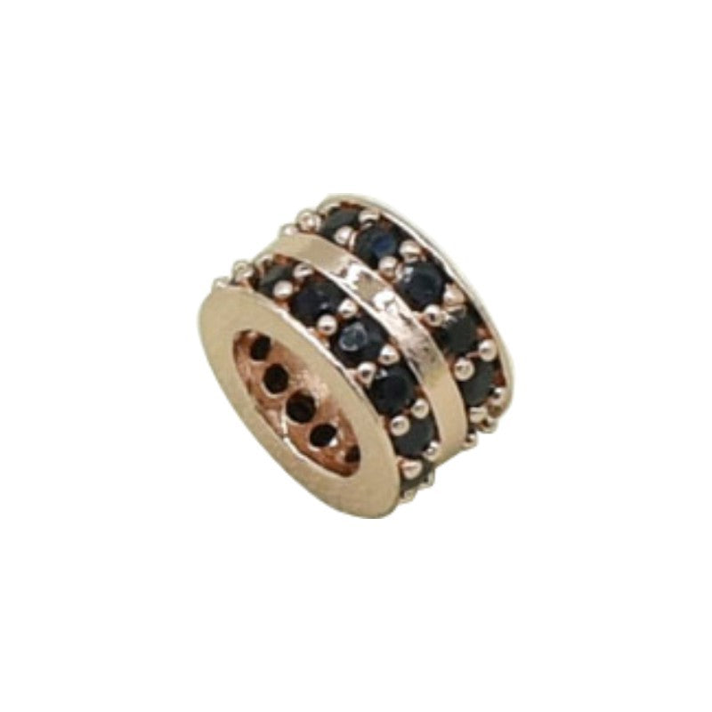 Double Row Zirconium Spacer Braid Rope Bracelet