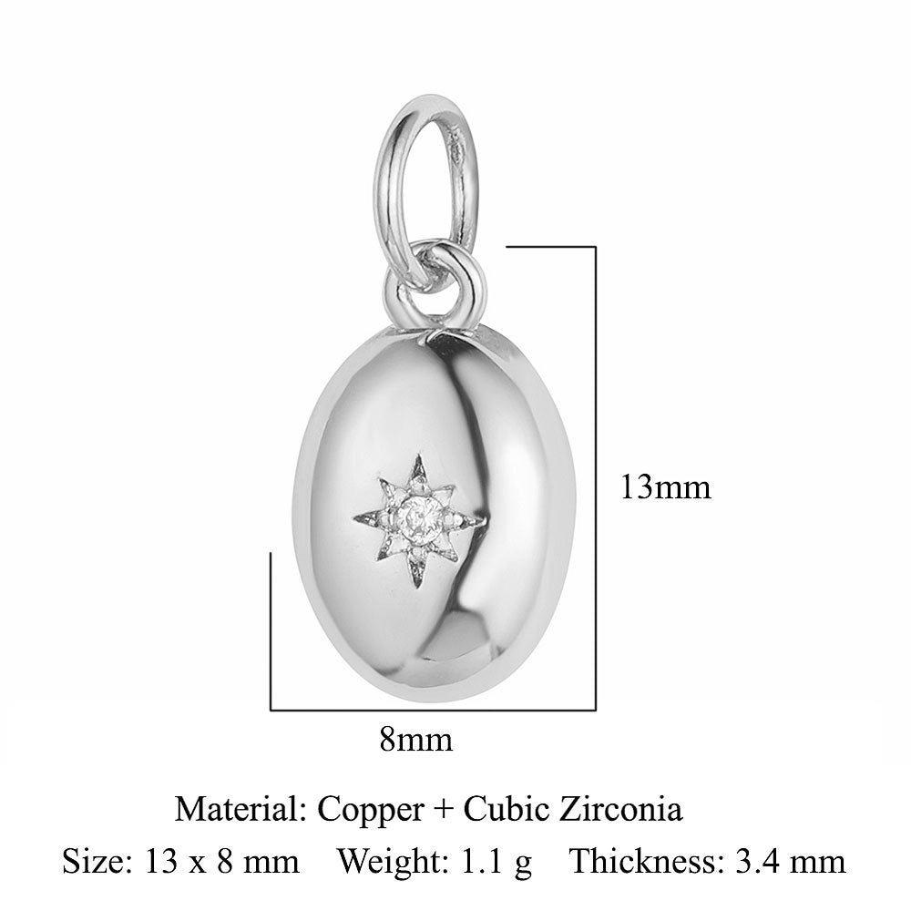 Kitten Puppy Eyes Copper Zircon Water Necklaces