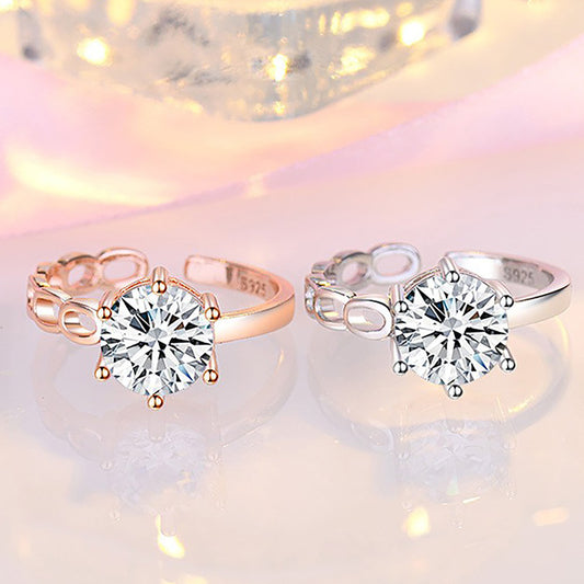 Simple Graceful Karat Diamond Romantic Proposal Rings