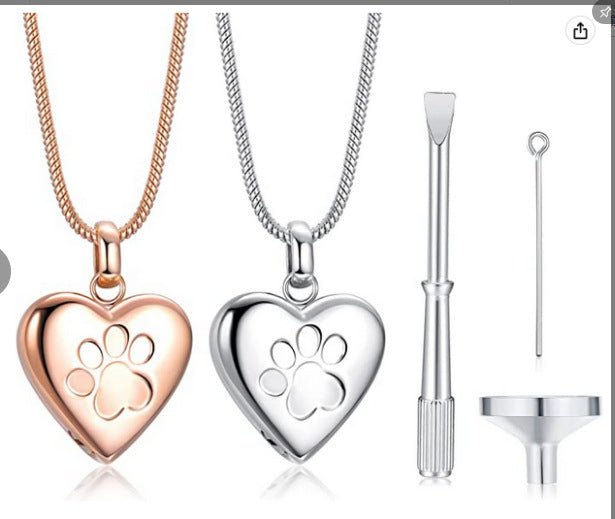 Bottle Ashes Heart-shaped Cross Pet Animal Pendants