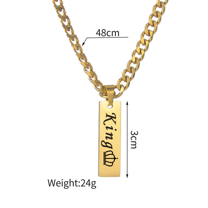 Women's & Men's Adjustable Titanium Steel Curved Can Carve Writing Stainless Gold Bracelet
