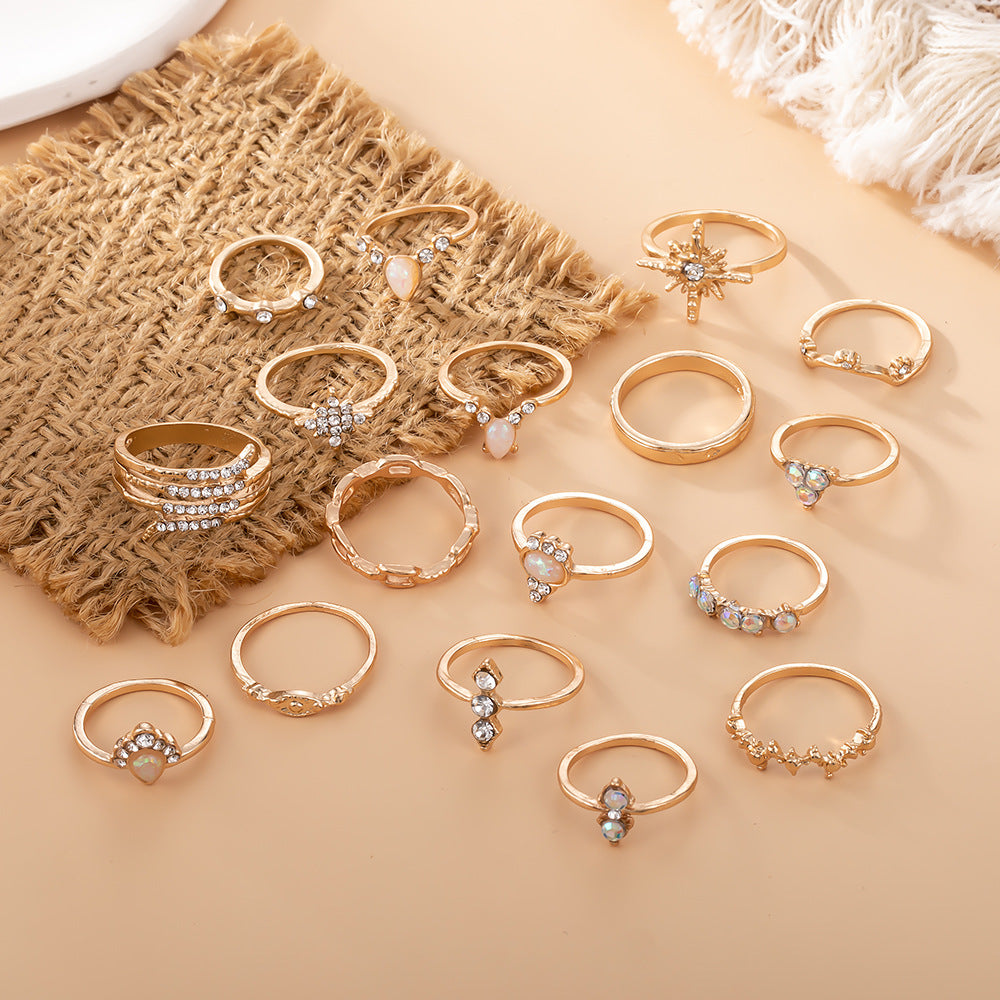 Charming Slouchy Bohemian Spot Drill Female Ring