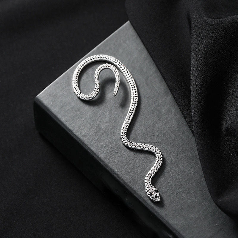 Cheese Pleated Fashionable Casual Style Ear Hook Earrings