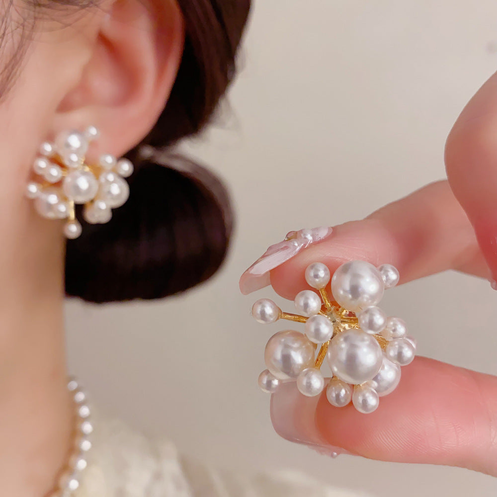 Women's French Gentle Firework Pearl For Dignified Sense Of Design Rings