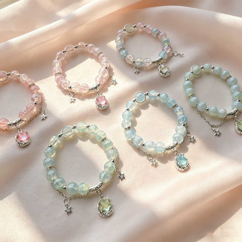 Summer Glaze Female Color Dopamine Temperamental White Bracelets
