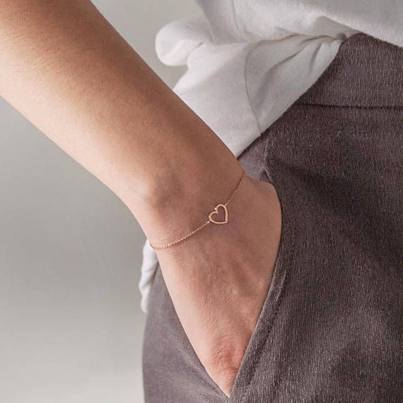Simple Fashion Personality Heart Heart-shaped Refreshing Bracelet