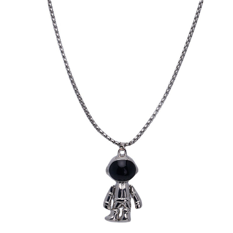 Women's & Men's Astronaut Hip Hop Fashionable Long Sweater Chain T-shirt Necklace