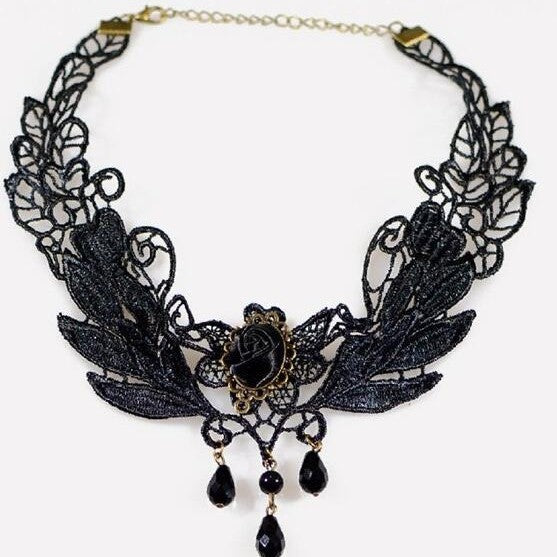 Elegant Fashion Gothic Vintage Lace Hollow Necklace