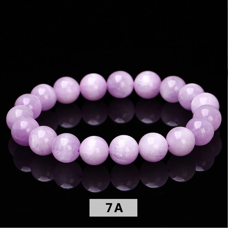 Women's Jewelry Natural Spodumene Purple Small Fresh Single Circle Bracelets