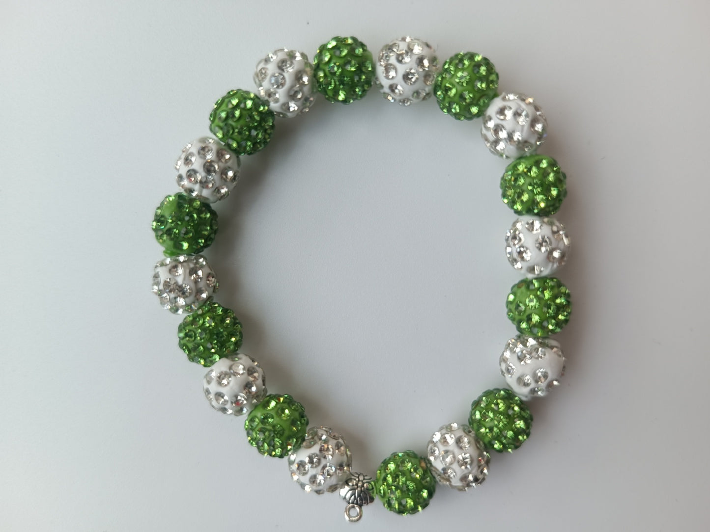 Polymer Clay Rhinestone Ball Filament Hip Bracelet