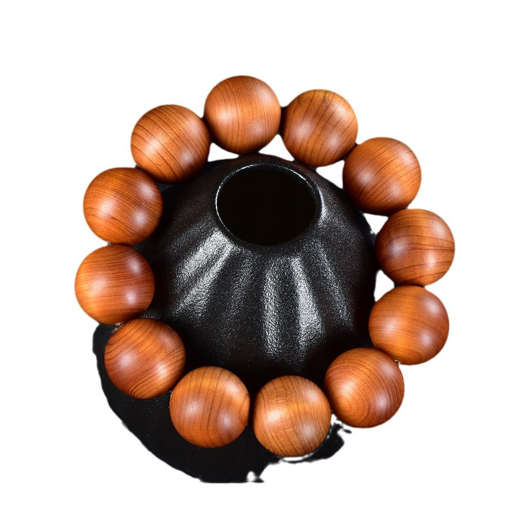 Materials Thuja Wooden Male Gao An Oil Pan Playing Buddha Bracelet