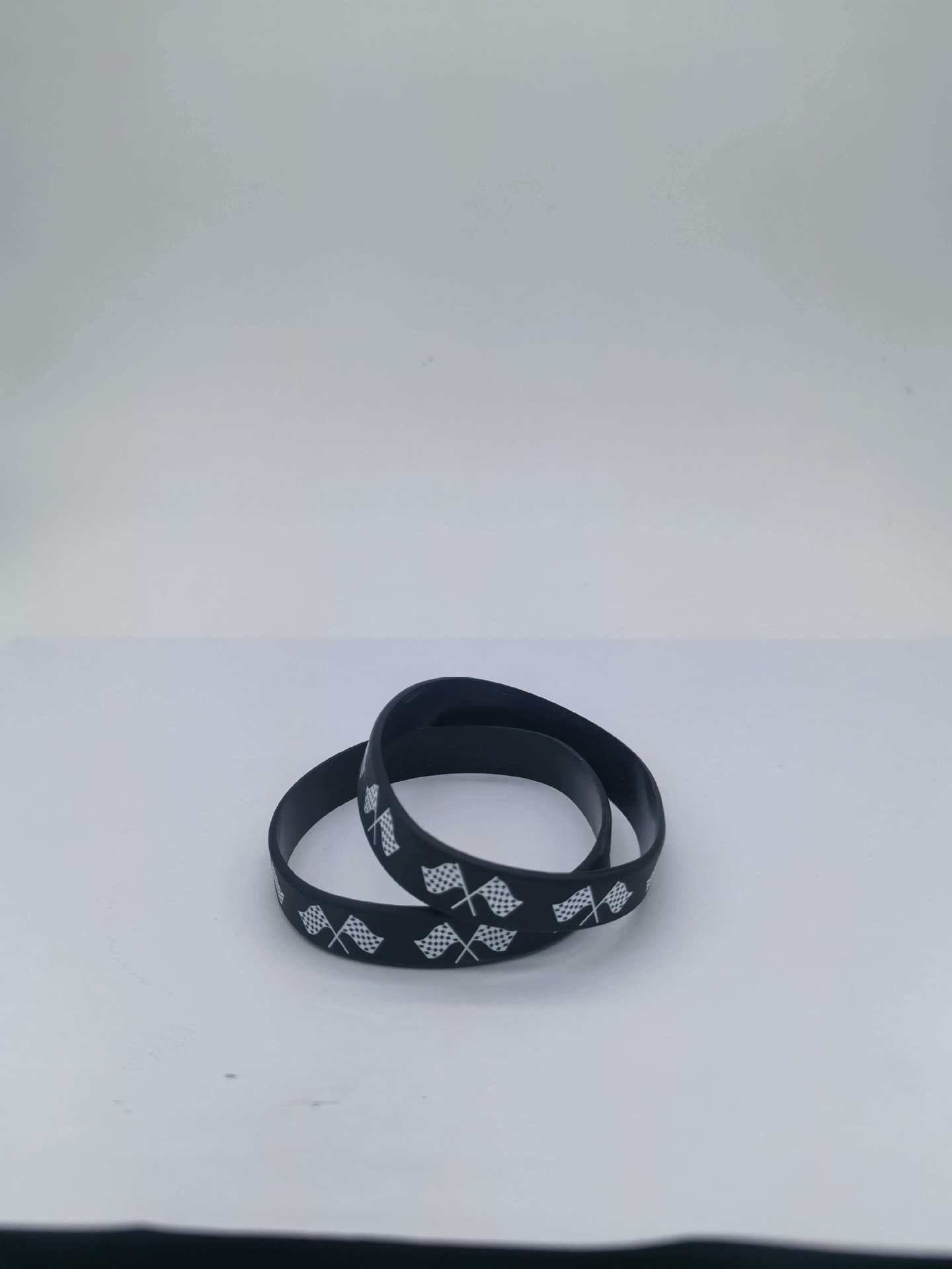 Women's & Men's White Plaid Popular Wrist Strap Fashion Racing Flag Bracelets