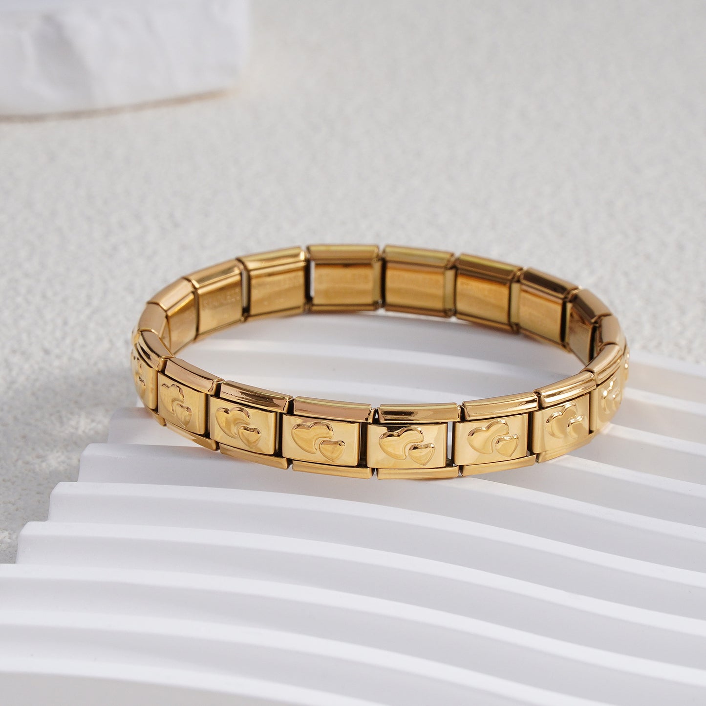 Innovative Classic Module Gold-plated Pattern Stainless Bracelets