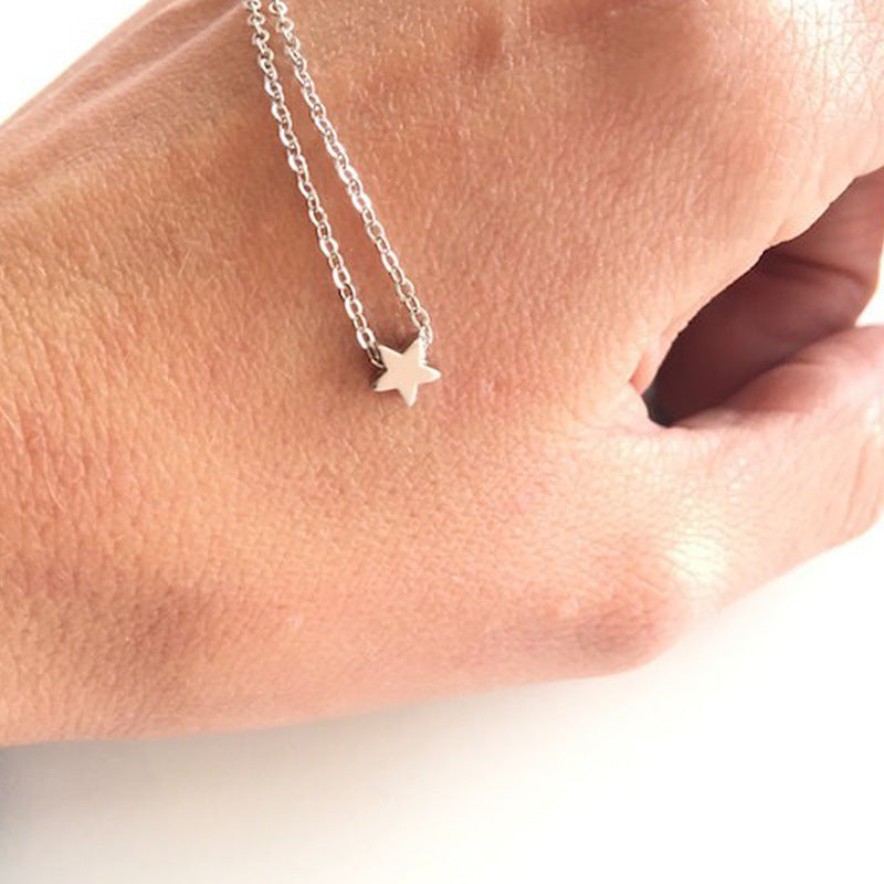 Simple Metal Five-pointed Star Chain Fashion Retro Bracelets