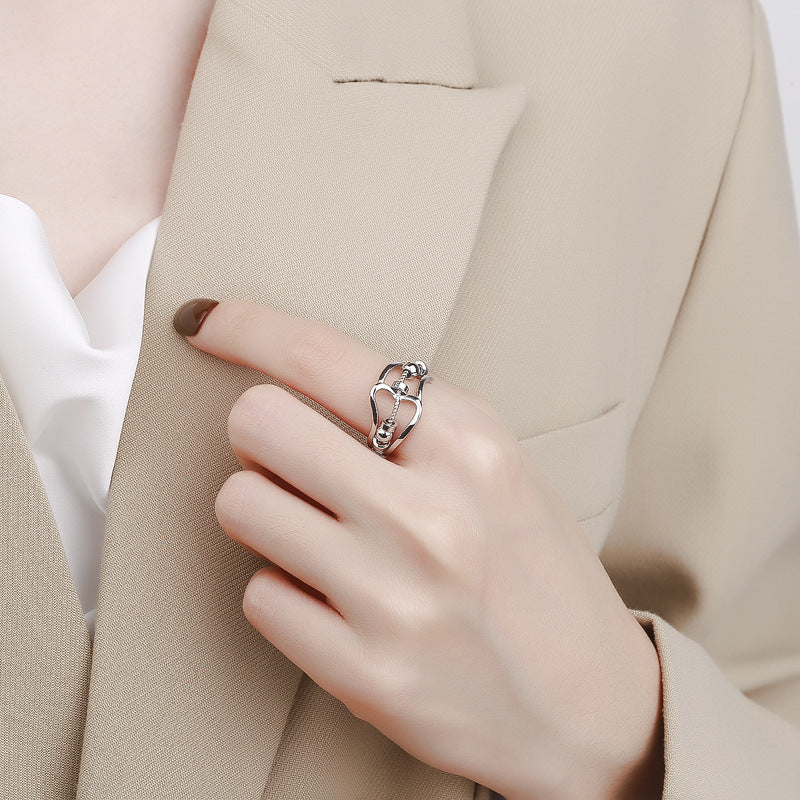 Women's Carlyle Fashion Smart Rotatable Adjustable Micro Beads Rotating Rings