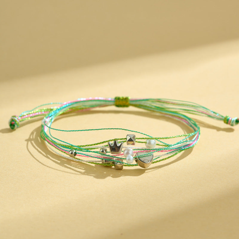 Children's Dragon Boat Festival Colorful Rope Hand-woven Small Bracelets