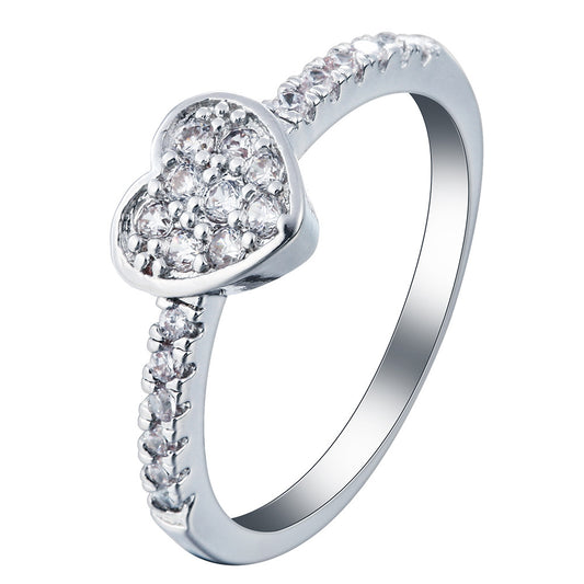 Women's & Men's Copper Inlaid Zircon Ring