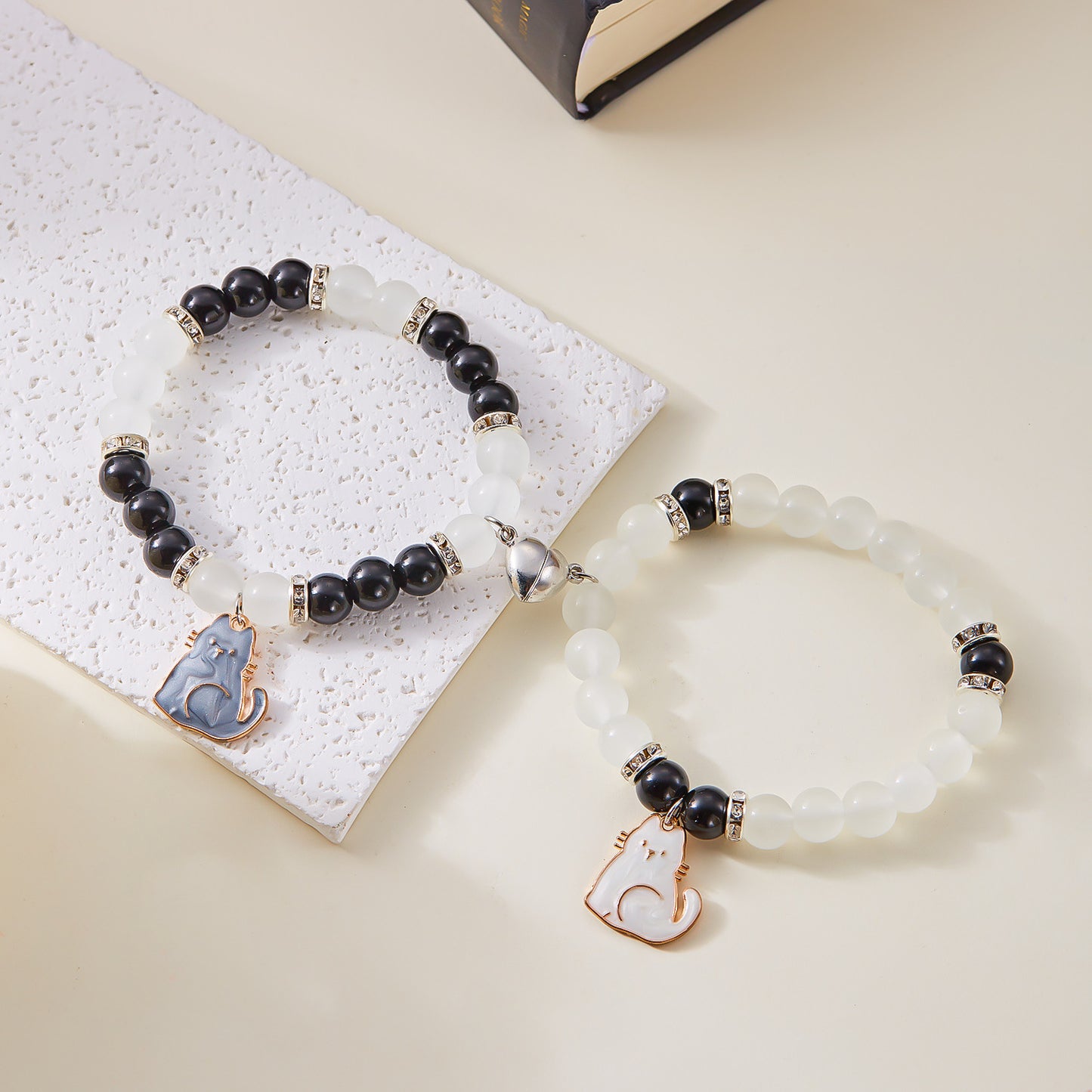 Beaded Cat Cute Two-piece Kitten Love Bracelets