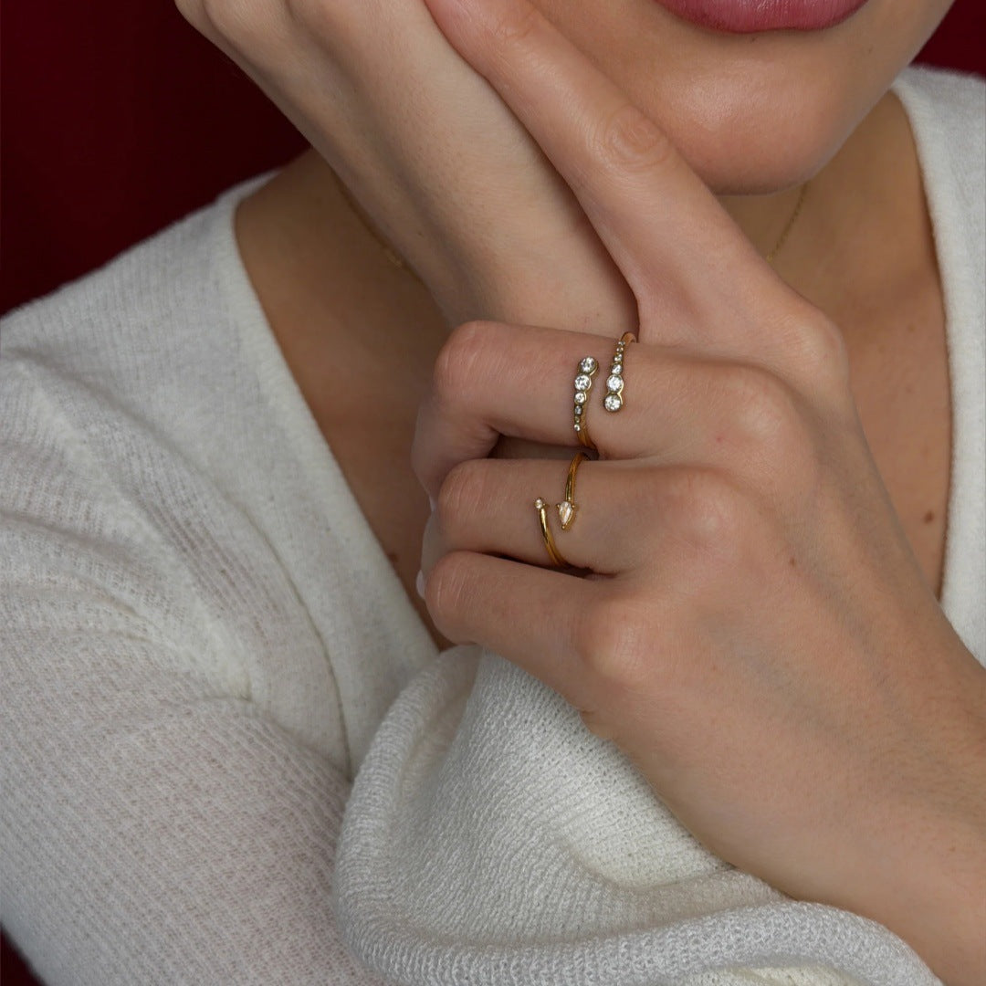 Design Advanced Metal Copper Plated Real Ring