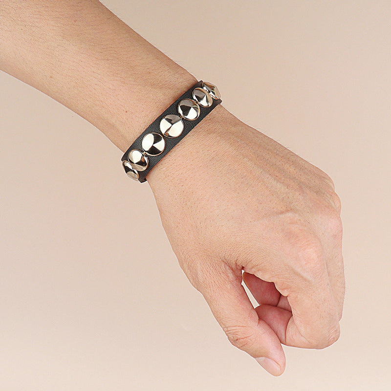 Rivet Punk Couple Leather Casual Fashion Bracelet