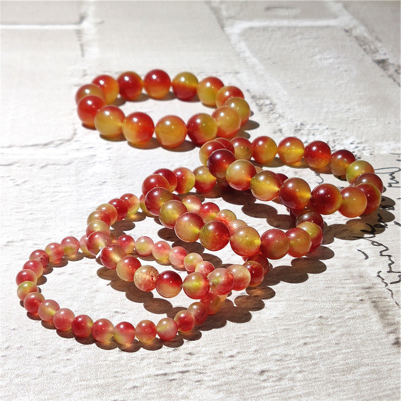 Women's Chalcedony Two-color Crystal Ethnic Style Couple Bracelet