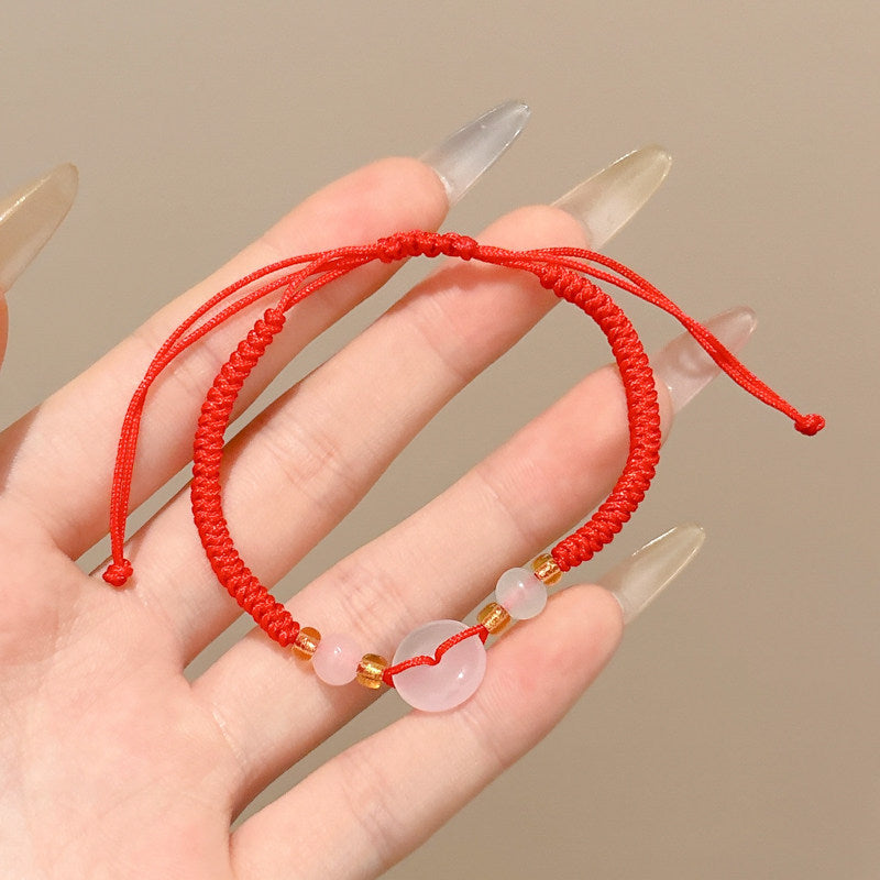 Women's & Men's Colorful Braided Rope Thread Design Simple Bracelet