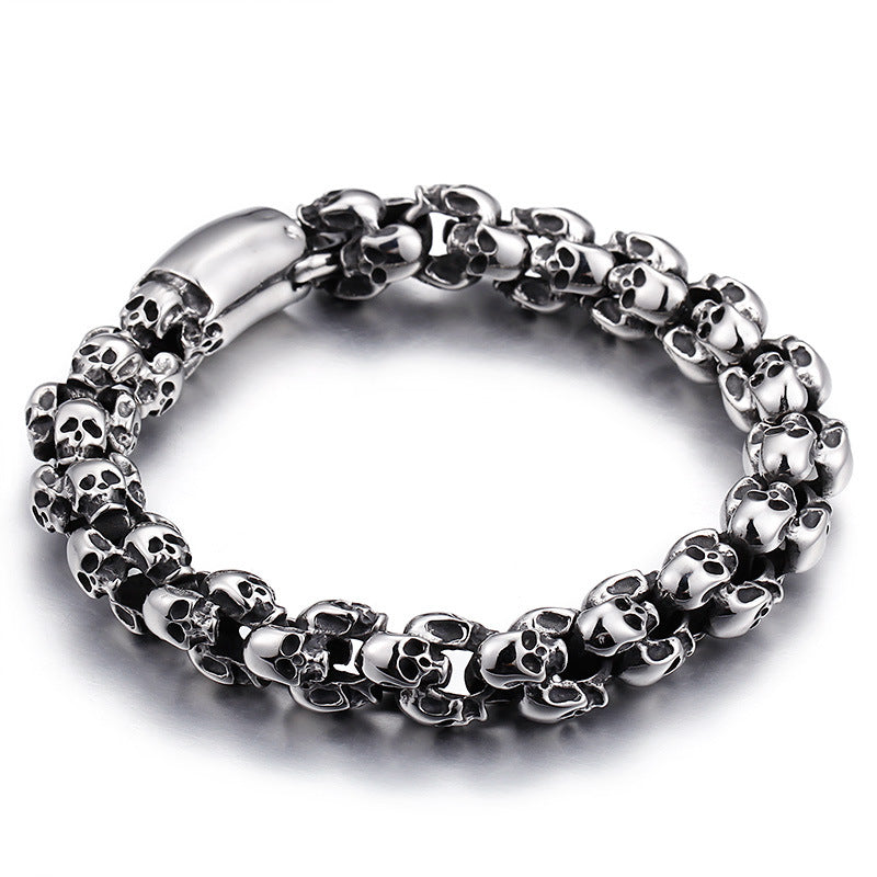 Men's Steel Skull Trendy Unique Stainless Ghost Bracelets